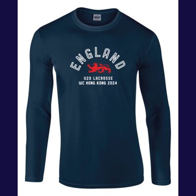 Long Sleeve Tee - Lion Design (Cotton/Performance) Thumbnail