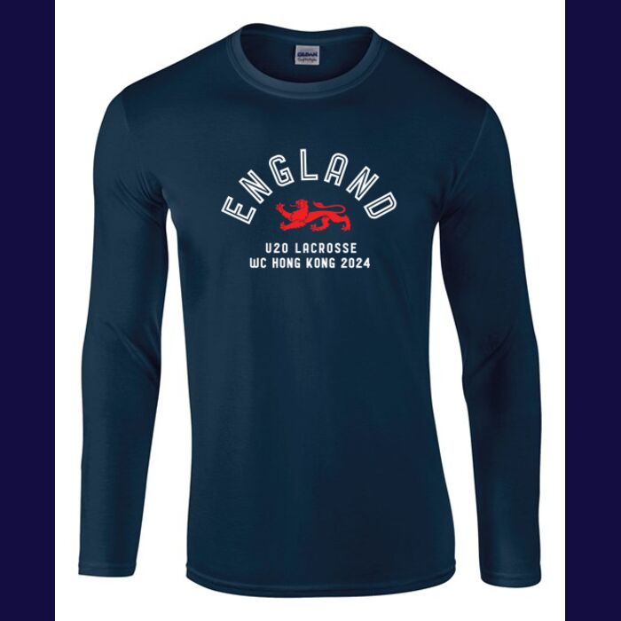 Long Sleeve Tee - Lion Design (Cotton/Performance) Thumbnail